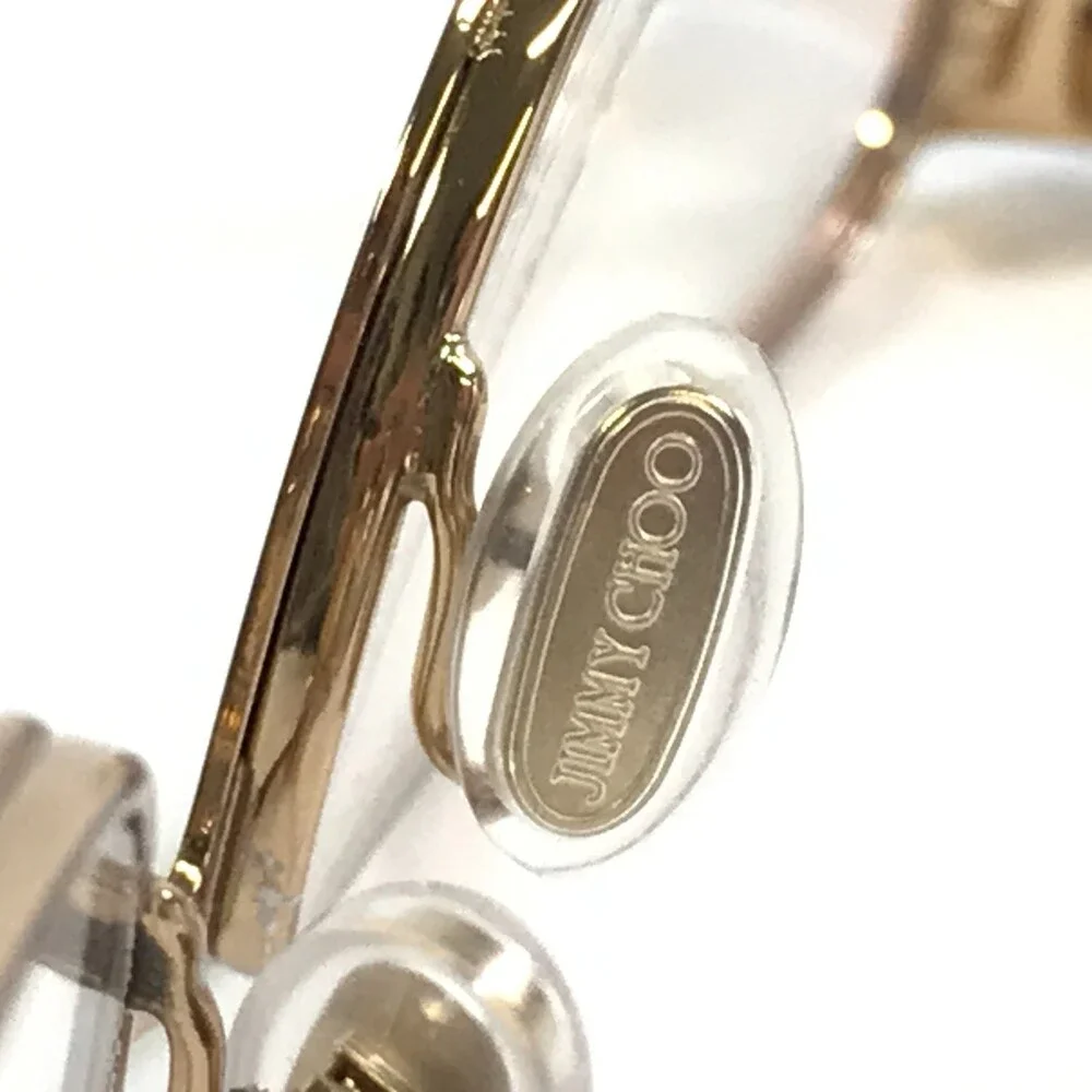 Jimmy Choo Eyeglasses Frames JC288 807 Matte Black Shiny Gold Crystals 54-16-140